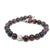 1990s David Yurman Tiger Eye Carved Ball Bracelet 8" 8 mm Sterling Silver Estate For Sale In New York - Image 6 of 6