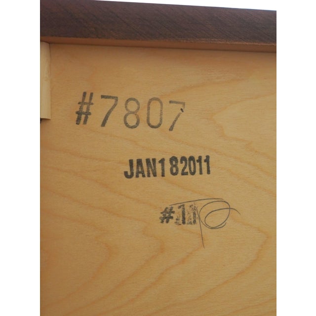 Stickley Cherry Marseilles 8 Drawer Double Dresser W. Mirror For Sale - Image 14 of 15