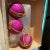 Bimini Glass Vintage West Germany Hot Pink Ball Ornaments- Set of 8 For Sale - Image 4 of 6