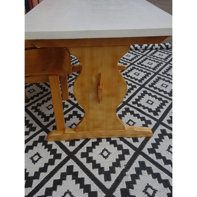 Vintage Monastery Dining Table in Pine, 1980s For Sale - Image 9 of 18