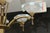 Gold Vintage Petitot Brass Chandelier With Waterfall Opaline Shades For Sale - Image 8 of 9