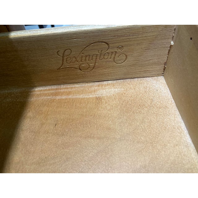 French Provincial 1980s French Provincial Cherry Wood Armoire by Lexington For Sale - Image 3 of 12