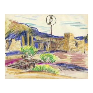 Grace Spongberg Old Tucson Drawing For Sale