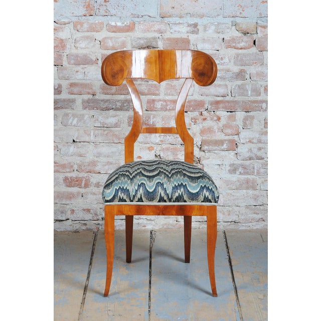Biedermeier Cherry Wood Chairs, Austria, 1820s, Set of 4 For Sale - Image 10 of 14