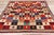 Red Vintage Persian Lori Checkerboard Rug - 04'01 X 06'01 For Sale - Image 8 of 9