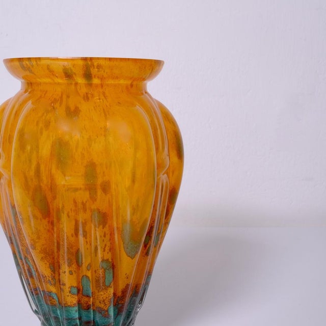 Art Deco Glass Paste Vase, 1920s For Sale - Image 3 of 14