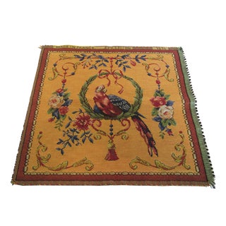 French Parrot Wall Tapestry For Sale