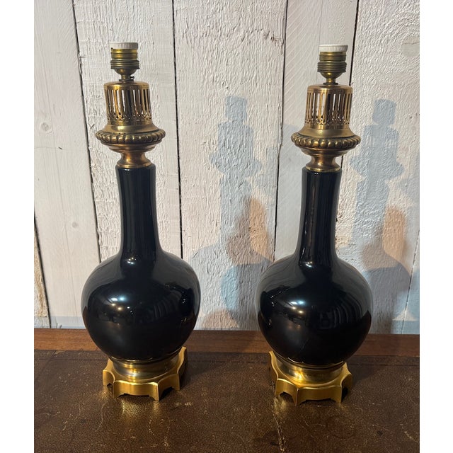 Vintage French Table Lamps, 1970, Set of 2 For Sale - Image 10 of 13