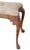 Large vintage Chippendale style bench, having six legs and an elegant shaped upholstered pad seat cushion. The wood frame...