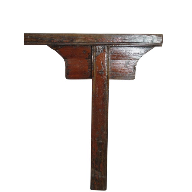 Late 18th Century Hebei 8 Ft Long Antique Countryside Console Table For Sale - Image 5 of 12