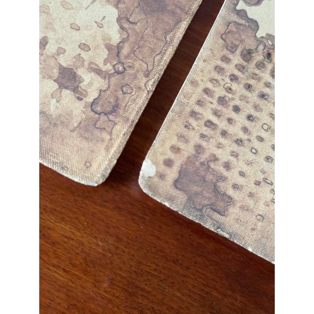 Set of 9 Mid-Century Hand-Painted Folk Art Tiles (Besheer-Style) For Sale - Image 9 of 11