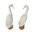 This elegant pair of ceramic cranes offers a sophisticated touch of Chinoiserie-inspired decor. Standing at 17 inches...