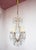 Italian Waterfall Chandelier in Gold-Plated Metal with Blue Crystals, 1960s For Sale - Image 14 of 14