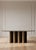 Contemporary Romeo Glass Top Sculptural Oval Dining Table in Brass For Sale - Image 3 of 7