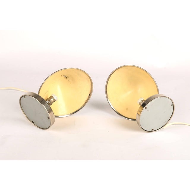 Bauhaus Nickel Table Lamps by Josef Vorel, 1930s, Set of 2 For Sale - Image 10 of 11