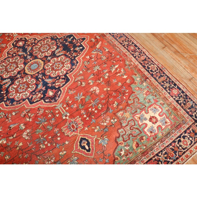 Antique Sarouk Ferehan Rug - 6'11" x 10' For Sale - Image 11 of 12