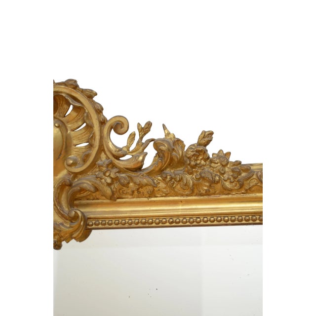 19th Century Giltwood Wall Mirror For Sale - Image 10 of 15