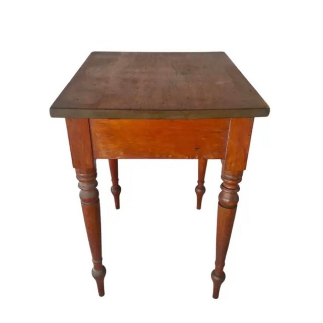 Sheraton Cherry Side Table, Antique American Design For Sale In Tampa - Image 6 of 7