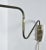 Gold Danish Brass Swing Arm Wall Lamp, 1950s For Sale - Image 8 of 12