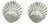 Georg Jensen Authentic Estate Seashell Cufflinks Silver, 2 pieces For Sale