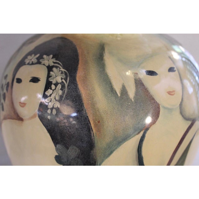 Mid-Century Modern Beautiful Mid-Century Ceramic Vase For Sale - Image 3 of 8