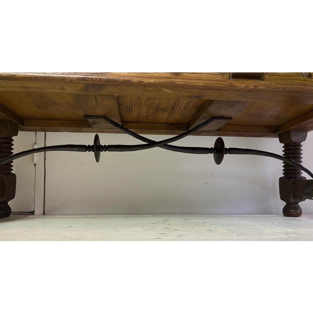 Antique Spanish Coffee Table with Solomonic Legs For Sale - Image 16 of 18