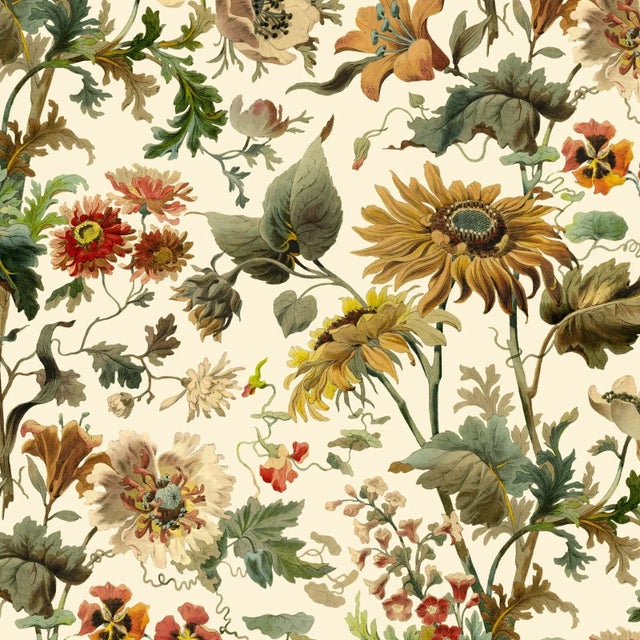 House of Hackney Avalon Wallpaper - Ecru For Sale