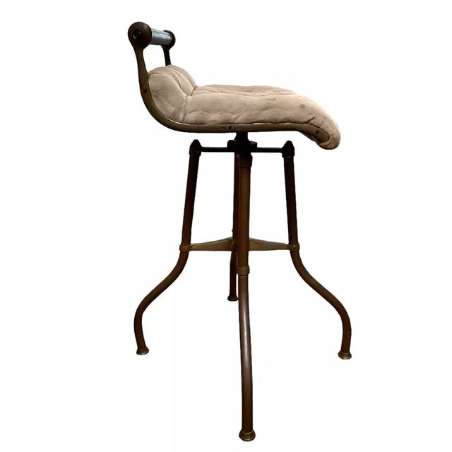 Victorian Antique 19th Century C H Hare Cast & Tubular Brass Adjustable 360 Music Cello Stool For Sale - Image 3 of 11