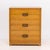 James Mont Style Blonde Mahogany Chest of Drawers, eight drawers with patinated brass pulls. 43.25" H x 36.25" W x 20.25"...
