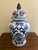 Late 20th Century Chinoiserie Large Blue and White Porcelain Ginger Jar For Sale In South Bend - Image 6 of 8