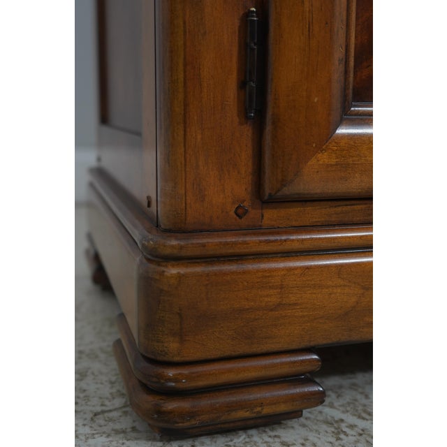 Wood Drexel Heritage Country French Cherry & Burl Wood Buffet Server For Sale - Image 7 of 18