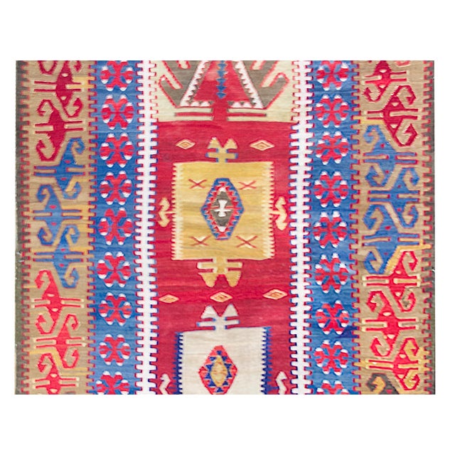Early 20th Century Turkish Konya Kilim For Sale In Chicago - Image 6 of 14