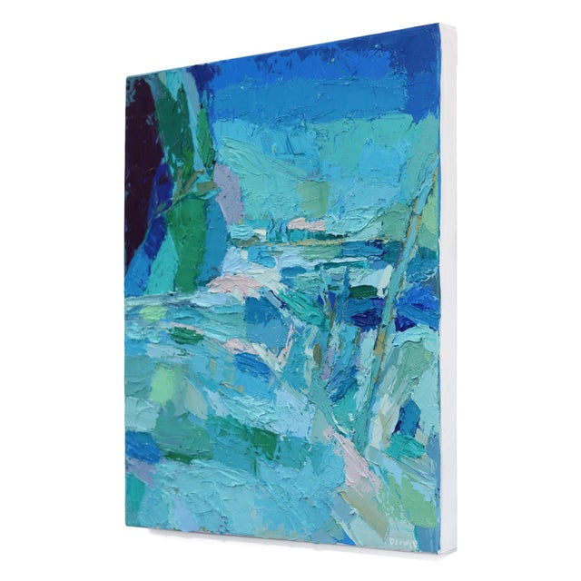 Collingwood Trail - Abstract Earthy Tone Landscape Textural Impasto Oil Painting Original Artwork by Dana Cowie For Sale In Los Angeles - Image 6 of 9