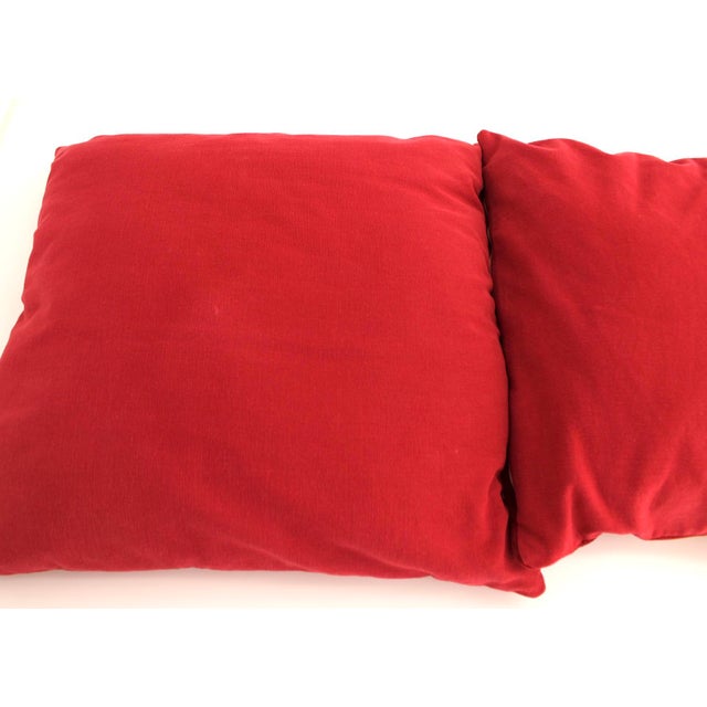 French Pair of French Embroidered Napoleon Pillows by Jules Pansu, 17", Monogram N For Sale - Image 3 of 7