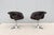 Brunswick Co. 1960 Mid-Century Modern Burke Division Brown Leather Swivel Bucket Chairs, a Pair For Sale - Image 4 of 18
