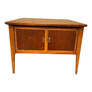 Mid Century Walnut "Rhythm" Series Square End Table by Paul McCobb for Lane Furniture
