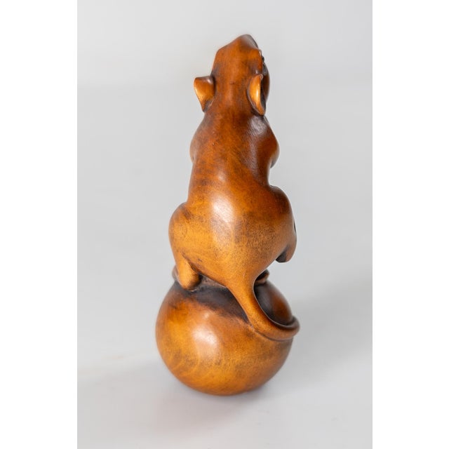 20th Century Japanese Carved Boxwood Netsuke of Rat on Double Gourd, Signed For Sale In New York - Image 6 of 7