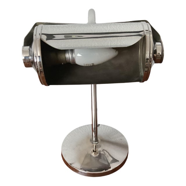 Vintage Banker's Lamp, 1930s For Sale