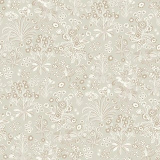 SAMPLE - Boråstapeter Tuva Wallpaper In Stone For Sale