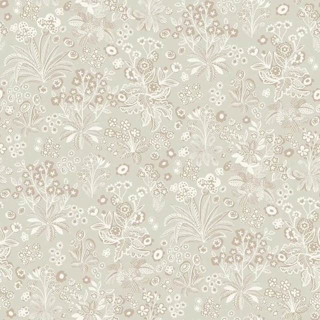 SAMPLE - Boråstapeter Tuva Wallpaper In Stone For Sale