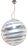 White and Transparent Sphere Lamp in Murano Glass from Simoeng For Sale