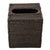 Wood Artifacts Rattan Column Tissue Box Cover in Tudor Black For Sale - Image 7 of 7
