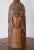 Mid Century Modern Ceramic Faux Wood Carving Table Lamp For Sale - Image 9 of 11