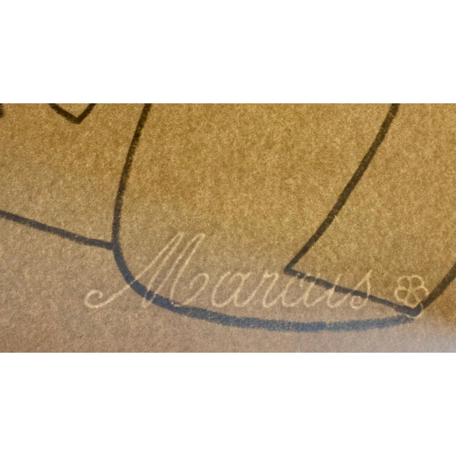 1950s Françoise Gilot, The Reader, Original French Mourlot Modernist Lithograph, 1950s Francois Gilot, 1951 For Sale - Image 5 of 5