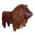 Handmade Leather Lion Footstool For Sale