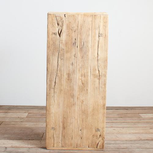 Antique Rustic Elm Coffee Table, 1920s For Sale - Image 8 of 9