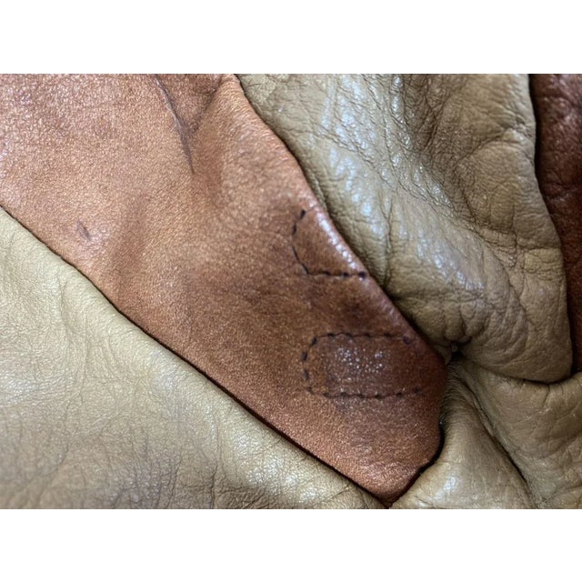 Brown Leather Patchwork Bean Bag from de Sede, 1970s For Sale - Image 8 of 13
