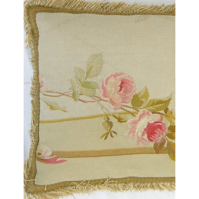 Antique 19th Century French Aubusson Tapestry Pillow. Classical and Victorian, it's done by French Tapestry maker back in...