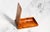 Stately Antique Burl Wood Cigarette Case Interlocking Hinge Pocket & Desk Accessory Tobacciana For Sale In New York - Image 6 of 11