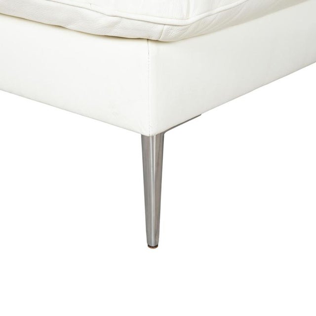 White Leather Corner Sofa from Willi Schillig For Sale - Image 10 of 16